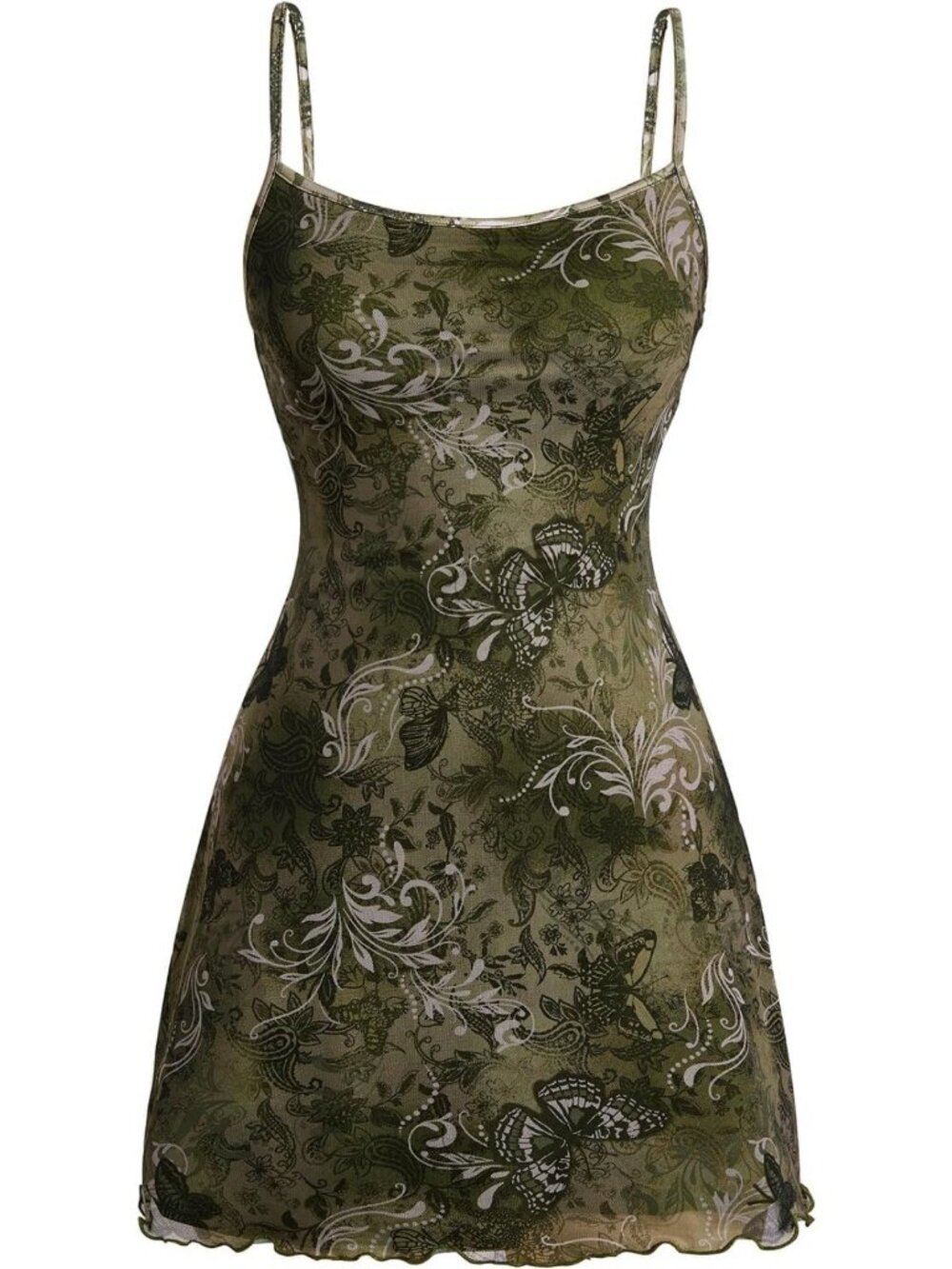 Summer Boho Mini Dress for Women | A-Line Mesh Short Dress | 90s Style Fashion